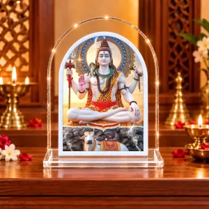Lord Shiva L Shape Acrylic Showpiece 3 X 3.5 Inch For Home, Office And Car (F176811) Lord Shiva L Shape Acrylic Showpiece 3 X 3.5 Inch For Home, Office And Car (F176811)