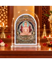 Lord Mahabir L Shape Acrylic Showpiece 3 X 3.5 Inch For Home, Office And Car (F176812)