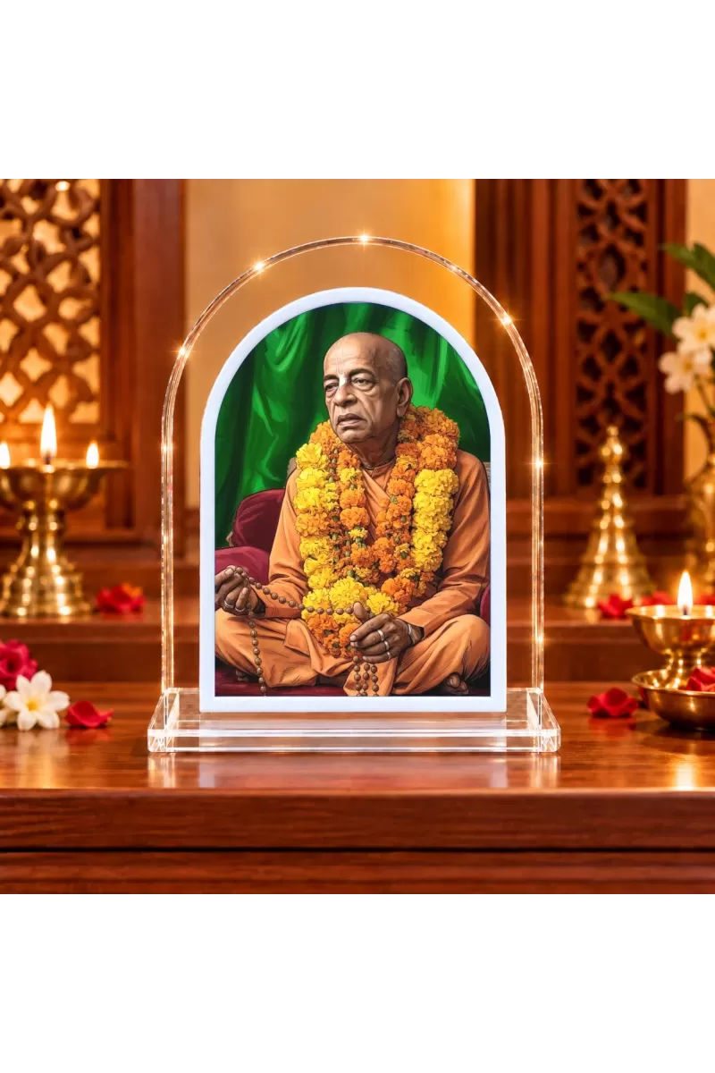 Srila Pravupad L Shape Acrylic Showpiece 3 X 3.5 Inch For Home, Office And Car (F176813)