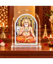 Raghavendra Swamy L Shape Acrylic Showpiece 3 X 3.5 Inch For Home, Office And Car (F176814)
