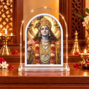 Lord Vishnu L Shape Acrylic Showpiece 3 X 3.5 Inch For Home, Office And Car (F176815) Lord Vishnu L Shape Acrylic Showpiece 3 X 3.5 Inch For Home, Office And Car (F176815)