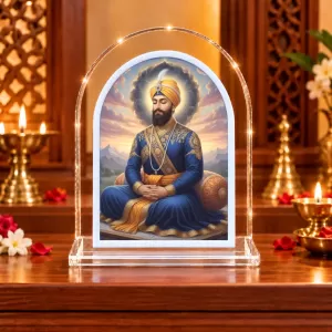 Guru Gobind Singh L Shape Acrylic Showpiece 3 X 3.5 Inch For Home, Office And Car (F176817) Guru Gobind Singh L Shape Acrylic Showpiece 3 X 3.5 Inch For Home, Office And Car (F176817)