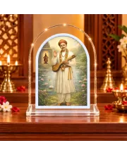 Shree Namdev Maharaj L Shape Acrylic Showpiece 3 X 3.5 Inch For Home, Office And Car (F176820)
