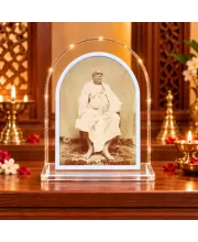 Srila Bhaktivinoda Thakura L Shape Acrylic Showpiece 3 X 3.5 Inch For Home, Office And Car (F176822)