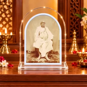 Srila Bhaktivinoda Thakura L Shape Acrylic Showpiece 3 X 3.5 Inch For Home, Office And Car (F176822) Srila Bhaktivinoda Thakura L Shape Acrylic Showpiece 3 X 3.5 Inch For Home, Office And Car (F176822)