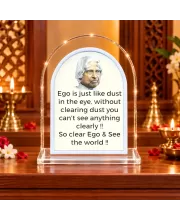 A. P. J. Abdul Kalam L Shape Acrylic Showpiece 3 X 3.5 Inch For Home, Office And Car (F176823)