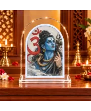 Lord Shiva L Shape Acrylic Showpiece 3 X 3.5 Inch For Home, Office And Car (F176826)