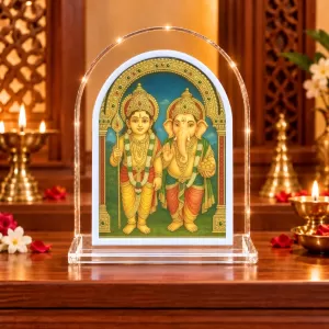 Lord Ganesh L Shape Acrylic Showpiece 3 X 3.5 Inch For Home, Office And Car (F176828) Lord Ganesh L Shape Acrylic Showpiece 3 X 3.5 Inch For Home, Office And Car (F176828)