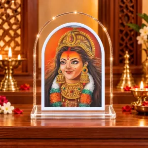 Maa Durga L Shape Acrylic Showpiece 3 X 3.5 Inch For Home, Office And Car (F176829) Maa Durga L Shape Acrylic Showpiece 3 X 3.5 Inch For Home, Office And Car (F176829)