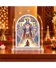 Shree Krishna L Shape Acrylic Showpiece 3 X 3.5 Inch For Home, Office And Car (F176835)