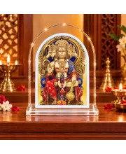 Panchmukhi Hanuman L Shape Acrylic Showpiece 3 X 3.5 Inch For Home, Office And Car (F176836)