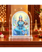 Lakshmi Maa L Shape Acrylic Showpiece 3 X 3.5 Inch For Home, Office And Car (F176843)
