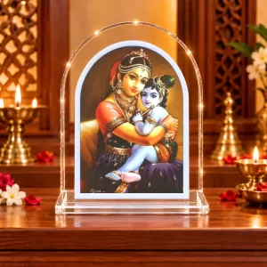 Yashoda Krishna L Shape Acrylic Showpiece 3 X 3.5 Inch For Home, Office And Car (F176847) Yashoda Krishna L Shape Acrylic Showpiece 3 X 3.5 Inch For Home, Office And Car (F176847)