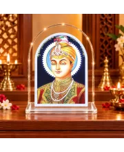 Guru Nanaki Ji L Shape Acrylic Showpiece 3 X 3.5 Inch For Home, Office And Car (F176848)