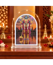 Lord Vishnu L Shape Acrylic Showpiece 3 X 3.5 Inch For Home, Office And Car (F176849)