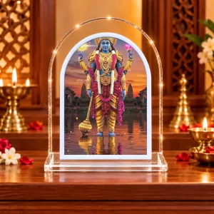 Lord Vishnu L Shape Acrylic Showpiece 3 X 3.5 Inch For Home, Office And Car (F176849) Lord Vishnu L Shape Acrylic Showpiece 3 X 3.5 Inch For Home, Office And Car (F176849)