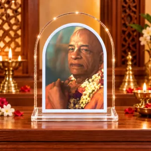A C Bhaktivedanta Swami Prabhupada L Shape Acrylic Showpiece 3 X 3.5 Inch For Home, Office And Car (F176850) A C Bhaktivedanta Swami Prabhupada L Shape Acrylic Showpiece 3 X 3.5 Inch For Home, Office And Car (F176850)