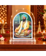 Guru Gobind Singh L Shape Acrylic Showpiece 3 X 3.5 Inch For Home, Office And Car (F176854)