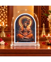 Hanuman L Shape Acrylic Showpiece 3 X 3.5 Inch For Home, Office And Car (F176856)