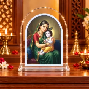 Yashoda Krishna L Shape Acrylic Showpiece 3 X 3.5 Inch For Home, Office And Car (F176860) Yashoda Krishna L Shape Acrylic Showpiece 3 X 3.5 Inch For Home, Office And Car (F176860)