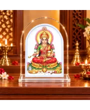 Mahalakshmi L Shape Acrylic Showpiece 3 X 3.5 Inch For Home, Office And Car (F176861)