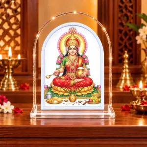Mahalakshmi L Shape Acrylic Showpiece 3 X 3.5 Inch For Home, Office And Car (F176861) Mahalakshmi L Shape Acrylic Showpiece 3 X 3.5 Inch For Home, Office And Car (F176861)