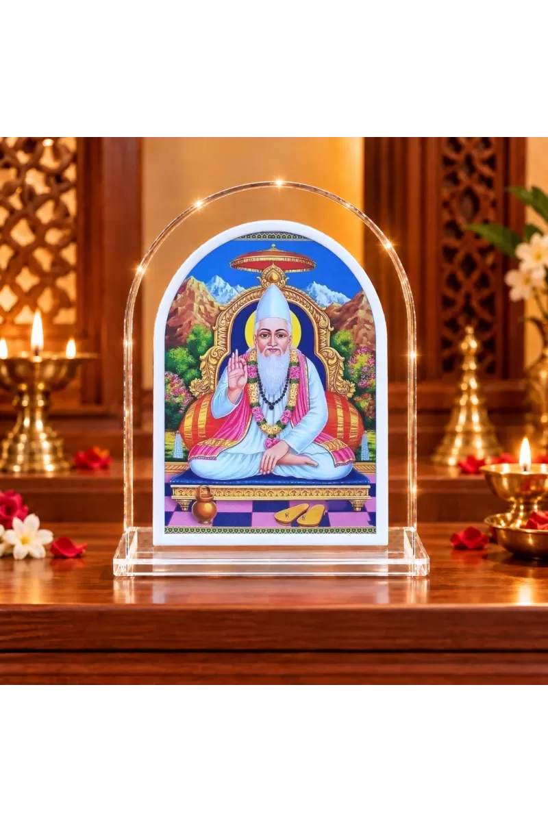 Sant Kabir Sadhu L Shape Acrylic Showpiece 3 X 3.5 Inch For Home, Office And Car (F176862)
