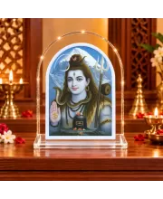 Lord Shiva L Shape Acrylic Showpiece 3 X 3.5 Inch For Home, Office And Car (F176866)