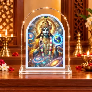 Lord Vishnu L Shape Acrylic Showpiece 3 X 3.5 Inch For Home, Office And Car (F176867) Lord Vishnu L Shape Acrylic Showpiece 3 X 3.5 Inch For Home, Office And Car (F176867)