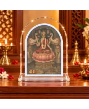 Goddess Lakshmi L Shape Acrylic Showpiece 3 X 3.5 Inch For Home, Office And Car (F176869)
