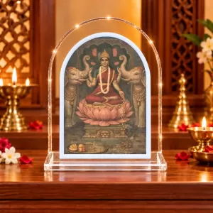 Goddess Lakshmi L Shape Acrylic Showpiece 3 X 3.5 Inch For Home, Office And Car (F176869) Goddess Lakshmi L Shape Acrylic Showpiece 3 X 3.5 Inch For Home, Office And Car (F176869)