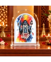 Goddess Kali L Shape Acrylic Showpiece 3 X 3.5 Inch For Home, Office And Car (F176872)