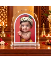Baby Krishna L Shape Acrylic Showpiece 3 X 3.5 Inch For Home, Office And Car (F176874)