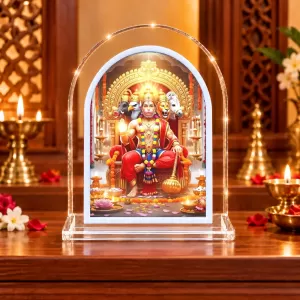 Panchmukhi Hanuman L Shape Acrylic Showpiece 3 X 3.5 Inch For Home, Office And Car (F176876) Panchmukhi Hanuman L Shape Acrylic Showpiece 3 X 3.5 Inch For Home, Office And Car (F176876)