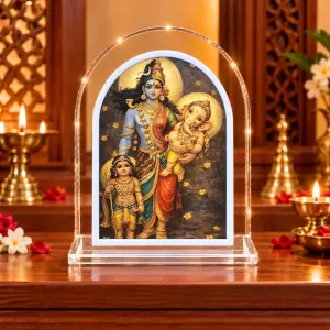 Maa Durga L Shape Acrylic Showpiece 3 X 3.5 Inch For Home, Office And Car (F176883) Maa Durga L Shape Acrylic Showpiece 3 X 3.5 Inch For Home, Office And Car (F176883)