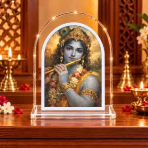 Lord Krishna L Shape Acrylic Showpiece 3 X 3.5 Inch For Home, Office And Car (F176886) Lord Krishna L Shape Acrylic Showpiece 3 X 3.5 Inch For Home, Office And Car (F176886)
