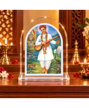 Shree Namdev Maharaj L Shape Acrylic Showpiece 3 X 3.5 Inch For Home, Office And Car (F176894)