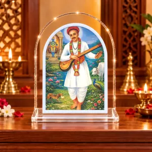 Shree Namdev Maharaj L Shape Acrylic Showpiece 3 X 3.5 Inch For Home, Office And Car (F176894) Shree Namdev Maharaj L Shape Acrylic Showpiece 3 X 3.5 Inch For Home, Office And Car (F176894)
