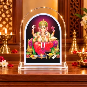 Lord Ganesha L Shape Acrylic Showpiece 3 X 3.5 Inch For Home, Office And Car (F176895) Lord Ganesha L Shape Acrylic Showpiece 3 X 3.5 Inch For Home, Office And Car (F176895)