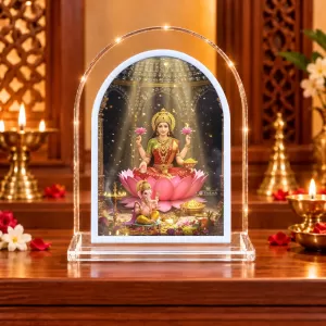 Maa Lakshmi L Shape Acrylic Showpiece 3 X 3.5 Inch For Home, Office And Car (F176899) Maa Lakshmi L Shape Acrylic Showpiece 3 X 3.5 Inch For Home, Office And Car (F176899)