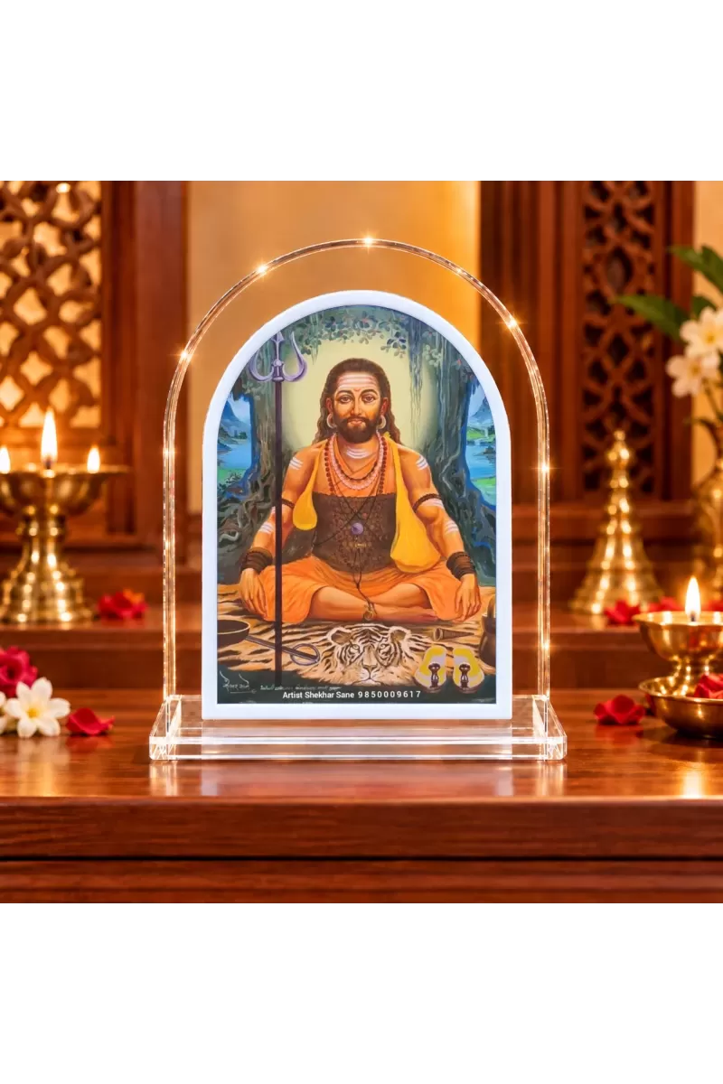 Matsyendranath L Shape Acrylic Showpiece 3 X 3.5 Inch For Home, Office And Car (F176900)