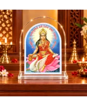 Goddess Lakshmi L Shape Acrylic Showpiece 3 X 3.5 Inch For Home, Office And Car (F176902)