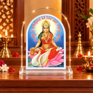 Goddess Lakshmi L Shape Acrylic Showpiece 3 X 3.5 Inch For Home, Office And Car (F176902) Goddess Lakshmi L Shape Acrylic Showpiece 3 X 3.5 Inch For Home, Office And Car (F176902)