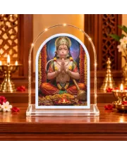 Hanuman L Shape Acrylic Showpiece 3 X 3.5 Inch For Home, Office And Car (F176906)