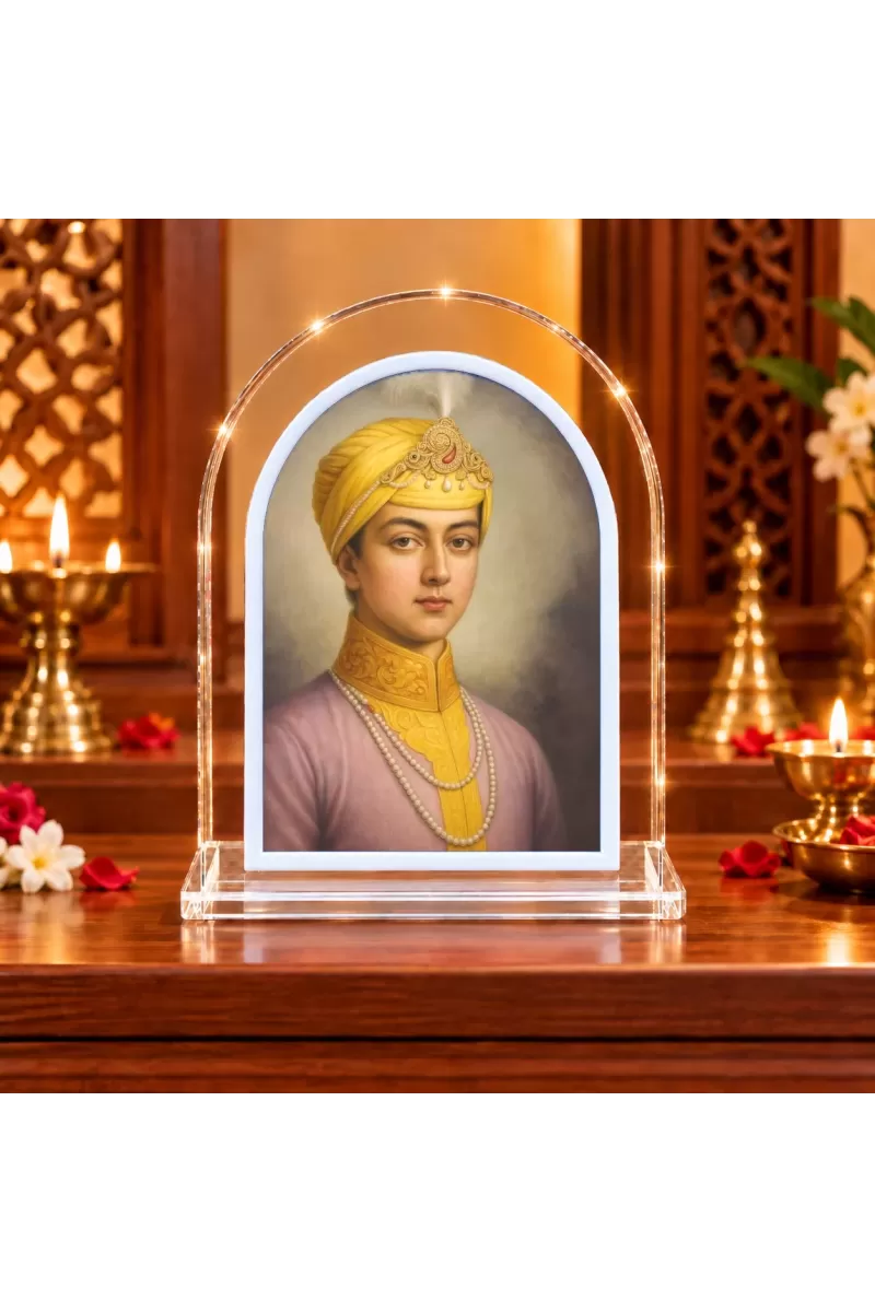 Indian Prince L Shape Acrylic Showpiece 3 X 3.5 Inch For Home, Office And Car (F176909)