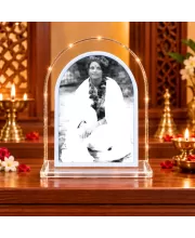 Anandamoyi Maa L Shape Acrylic Showpiece 3 X 3.5 Inch For Home, Office And Car (F176912)