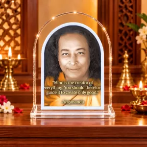 Paramahansa Yogananda L Shape Acrylic Showpiece 3 X 3.5 Inch For Home, Office And Car (F176914) Paramahansa Yogananda L Shape Acrylic Showpiece 3 X 3.5 Inch For Home, Office And Car (F176914)