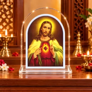 Jesus Christ L Shape Acrylic Showpiece 3 X 3.5 Inch For Home, Office And Car (F176915) Jesus Christ L Shape Acrylic Showpiece 3 X 3.5 Inch For Home, Office And Car (F176915)