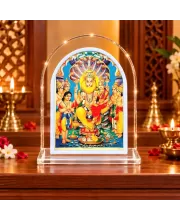 Lakshmi Narasimha L Shape Acrylic Showpiece 3 X 3.5 Inch For Home, Office And Car (F176923)