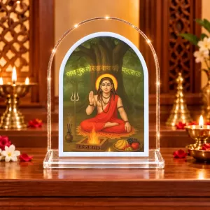 Guru Gorakhnath L Shape Acrylic Showpiece 3 X 3.5 Inch For Home, Office And Car (F176924) Guru Gorakhnath L Shape Acrylic Showpiece 3 X 3.5 Inch For Home, Office And Car (F176924)